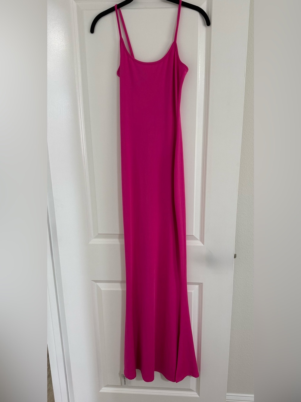 Pink Lounge Slip Floor Length Dress Bodycon Silhouette